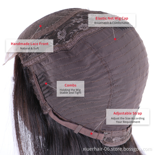 Cuticle Aligned Ready Stock For Black Women Blonde 100% Colored Straight Bob Short Lace Front Human Hair Wigs with Baby Hair